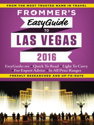 cover image of Frommer's EasyGuide to Las Vegas 2016